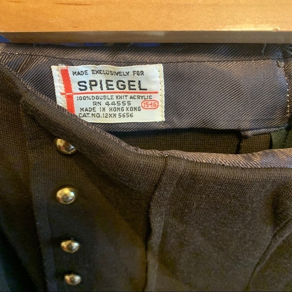 Spiegel Vintage Medium Brown Pleated Skirt - Picture 2 of 3